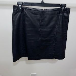 Free people leather skirt